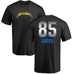 Antonio Gates Los Angeles Chargers Men's Black by Midnight Mascot T-Shirt -