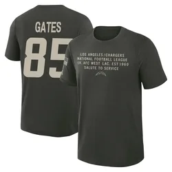 Antonio Gates Los Angeles Chargers Youth Dark/Green 2025 Salute to Service Sideline Slub T-Shirt