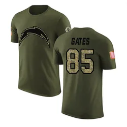 Antonio Gates Los Angeles Chargers Youth Legend Olive Salute to Service T-Shirt