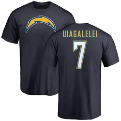 DJ Uiagalelei Los Angeles Chargers Youth Navy by Name & Number T-Shirt -