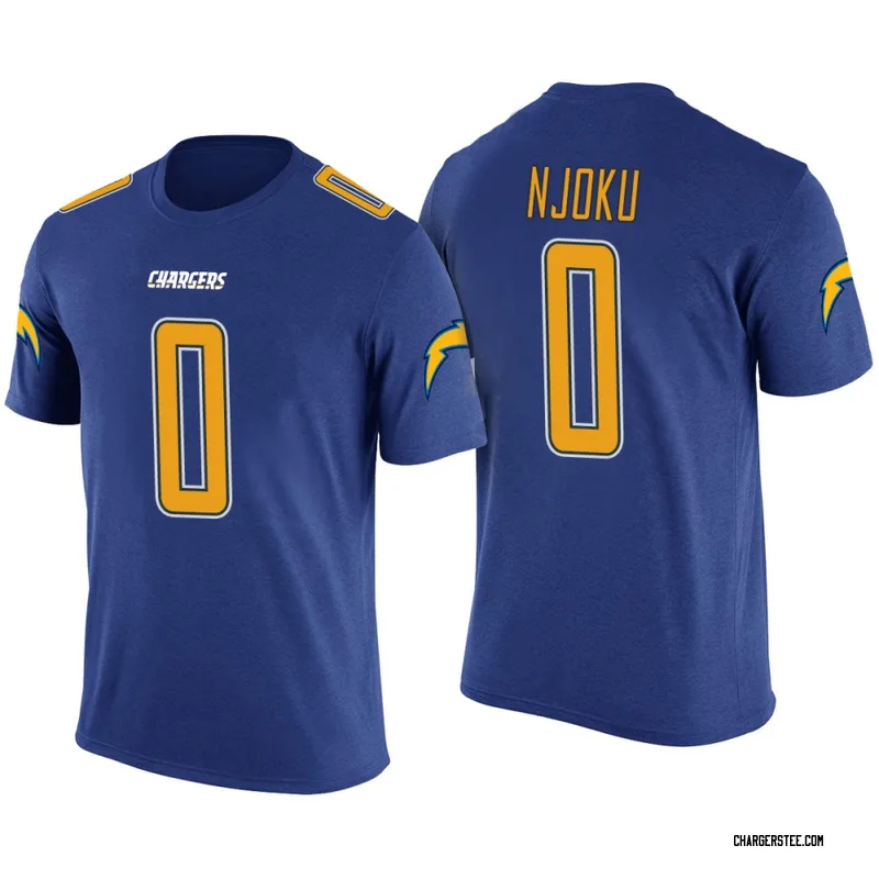 David Njoku Los Angeles Chargers Men's Legend Blue Color Rush T-Shirt