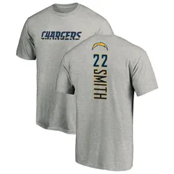 Genesis Smith Los Angeles Chargers Men's Gray by Name & Number T-Shirt - Heather