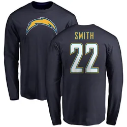 Genesis Smith Los Angeles Chargers Youth Navy by Name & Number T-Shirt - -