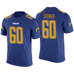 Jacob Spomer Los Angeles Chargers Youth Legend Blue Color Rush T-Shirt