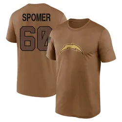 Jacob Spomer Los Angeles Chargers Youth Legend Brown 2023 Salute To Service Performance T-Shirt