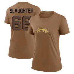 Jake Slaughter Los Angeles Chargers Women's Legend Brown 2023 Salute To Service Performance T-Shirt
