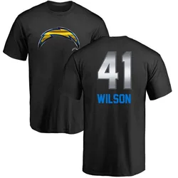 Jerry Wilson Los Angeles Chargers Men's Black by Midnight Mascot T-Shirt -