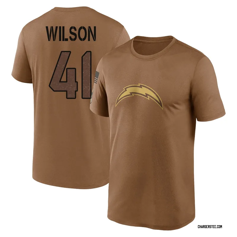 Jerry Wilson Los Angeles Chargers Men's Legend Brown 2023 Salute To Service Performance T-Shirt