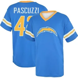 Johnny Pascuzzi Los Angeles Chargers Youth Royal Name & Number Game Day V-Neck T-Shirt