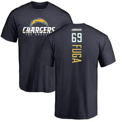 Josh Fuga Los Angeles Chargers Men's Navy Backer T-Shirt -