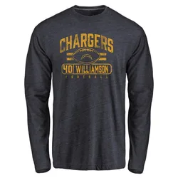 Kendall Williamson Los Angeles Chargers Youth Navy by Flanker Tri-Blend Long Sleeve T-Shirt -