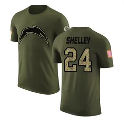 Rodney Shelley Los Angeles Chargers Youth Legend Olive Salute to Service T-Shirt